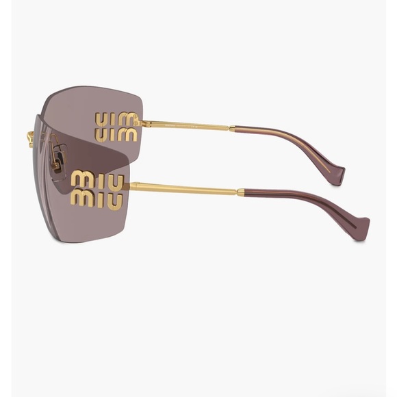Miu Miu 80mm Oversize Irregular Sunglasses